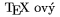 \TeX\ ový