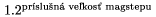 $1.2^{\text{pr�slu�n� ve�kos� magstepu}}$