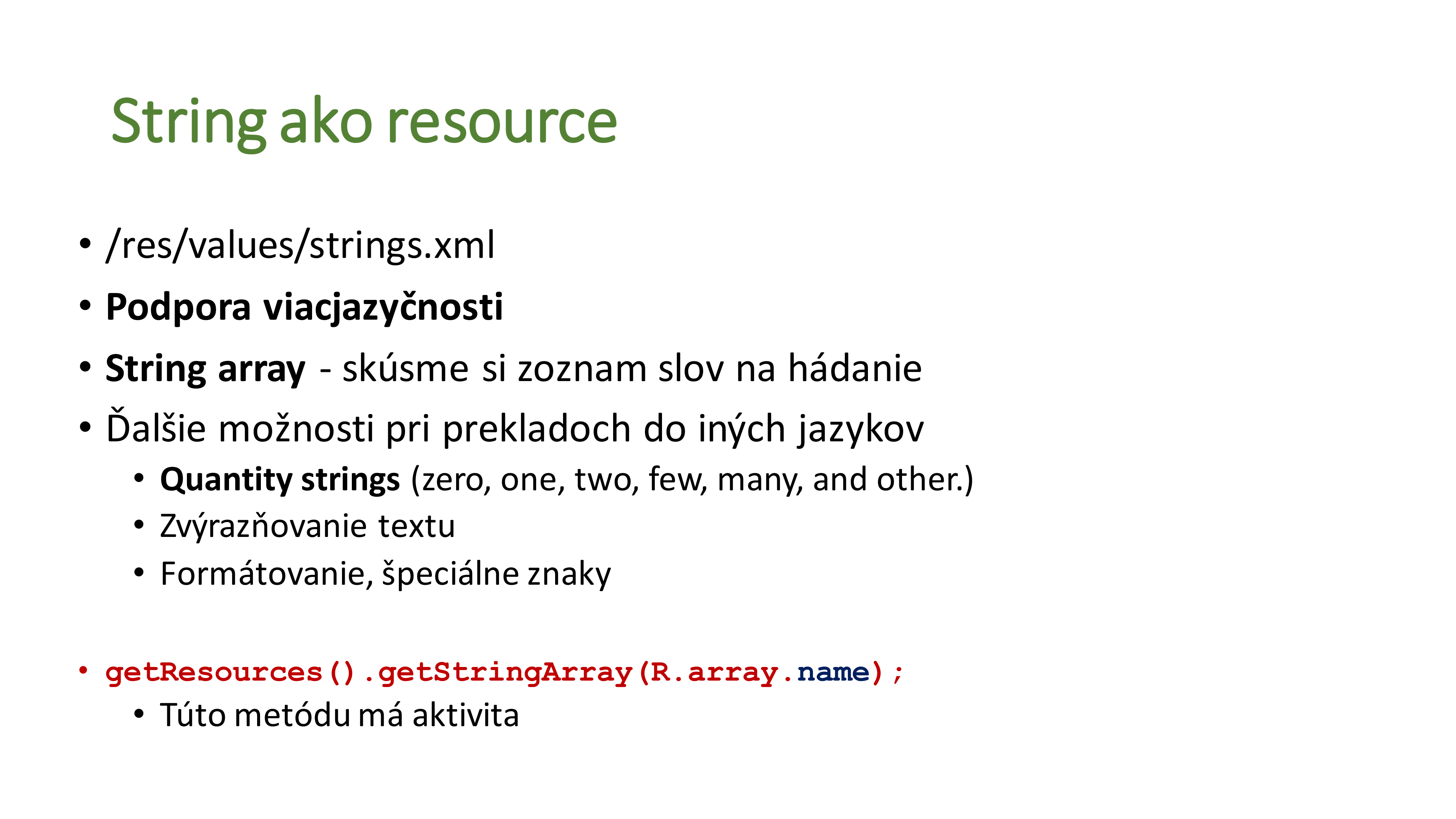 string resource